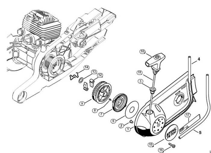 Genuine Stihl TS700 / D - Rewind starter