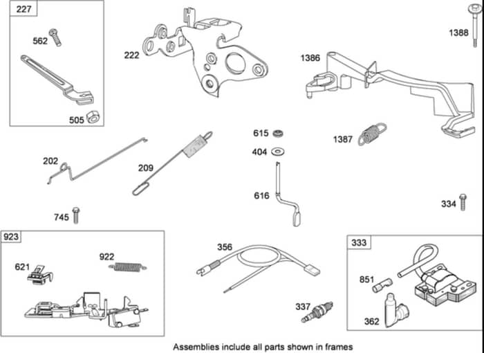 Hayter R53A - 449E (449E290000001 - 449E290000999) - Ignition Assy B&S 126T05-0239-B1