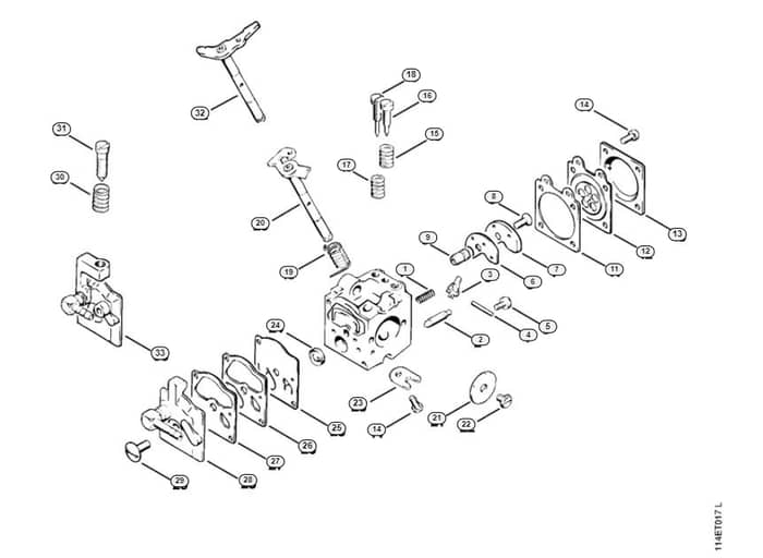 Stihl 020 - 1114 Carburetor - O-Group