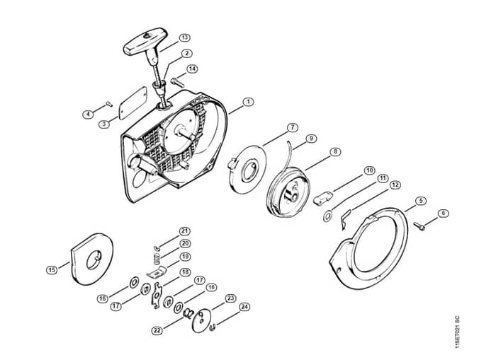 Stihl 045 Aveq Rewind Starter - G-Group