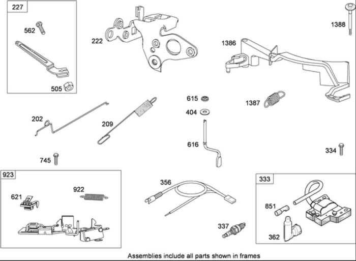 Hayter R53S - 448E (448E290001000 - 448E290999999) - Ignition Assy B&S 126T05-0239-B1