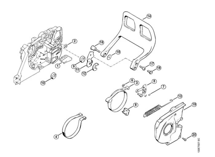 Stihl 048 W Inertia Chain Brake - J-Group