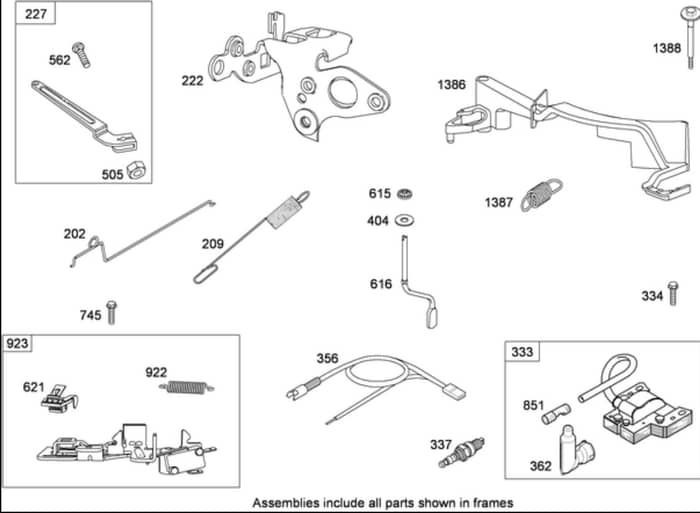Hayter R53S - 448E (448E290000001 - 448E290000999) - Ignition Assy B&S 126T05-0239-B1