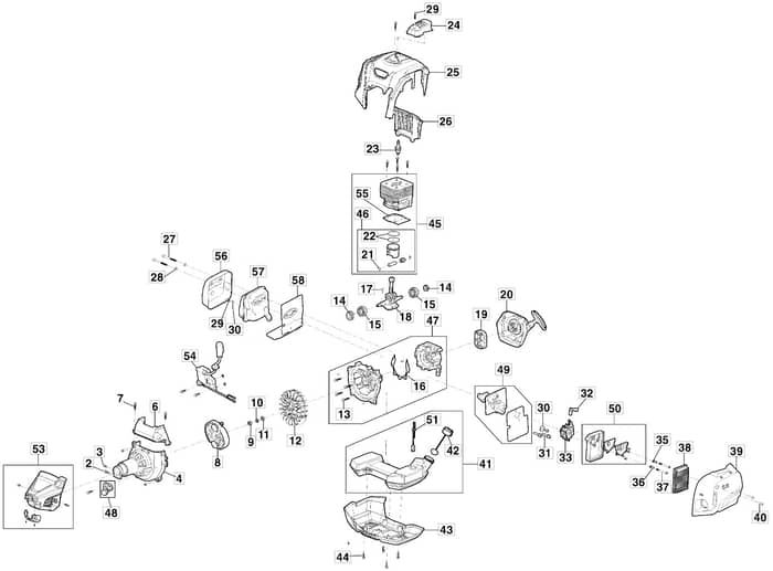 MB 35 - 2021-2022 - 283320073/M21 - Mountfield Brushcutter Engine Diagram