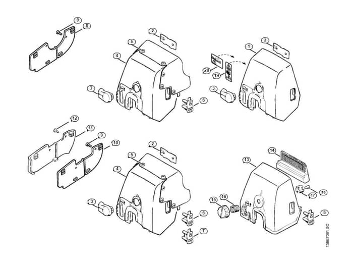 Stihl 036 Arctic  Carburetor Box Cover - P-Group
