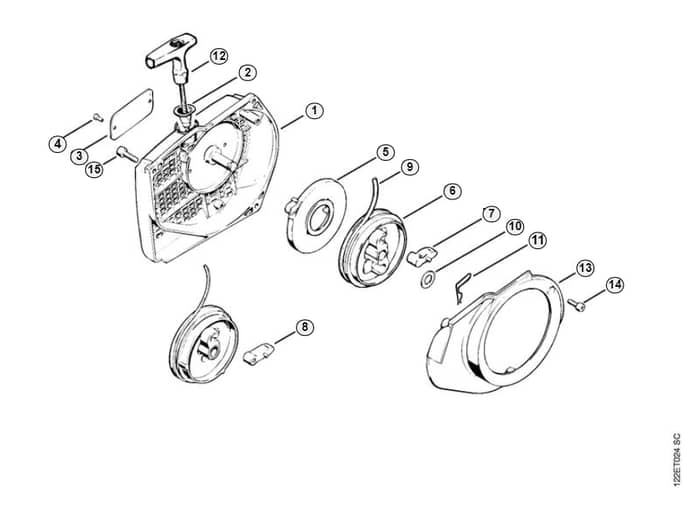 Stihl 048 Ave Rewind Starter - F-Group