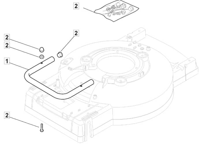 MULTICLIP 535 PD 4S - 2012-2013 - 293533038/MFR - Mountfield Rotary Mower Mask Diagram