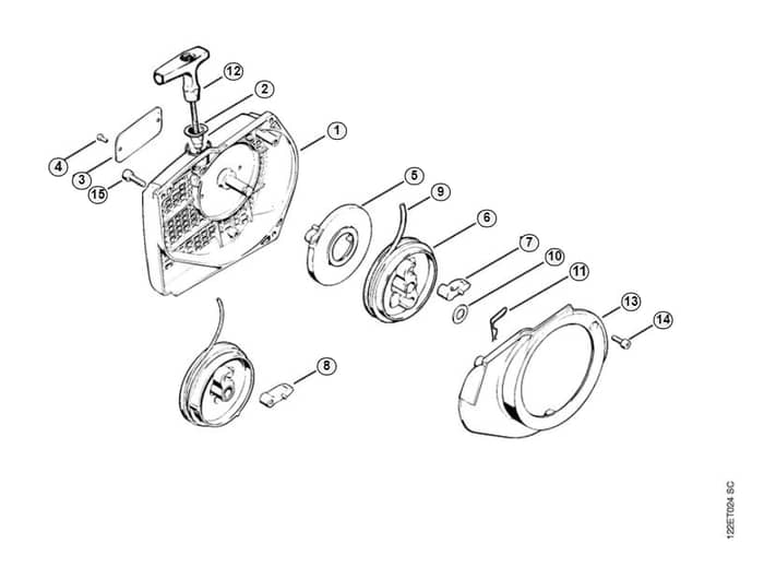 Stihl 048 Rs Rewind Starter - F-Group