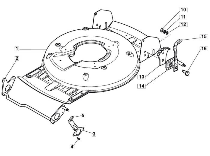 MULTICLIP 500 PD - 2011 - 291502023/M11 - Mountfield Rotary Mower Deck Diagram