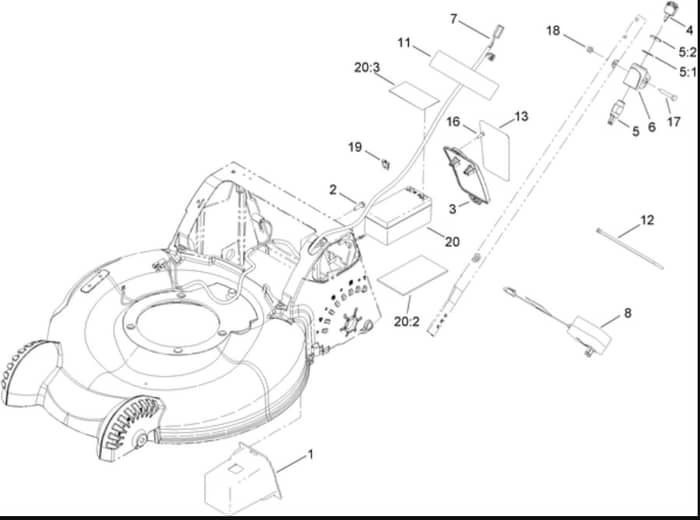 Hayter R53A - 449E (449E290000001 - 449E290000999) - Electrical Assy