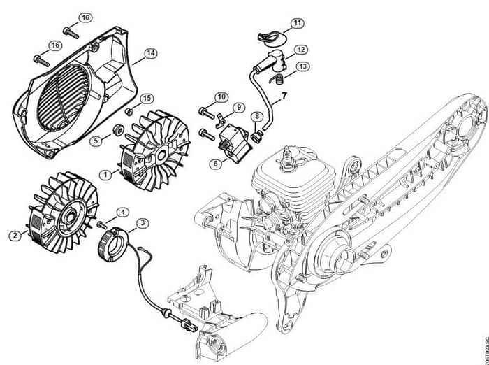 Genuine Stihl TS410 / G - Ignition system