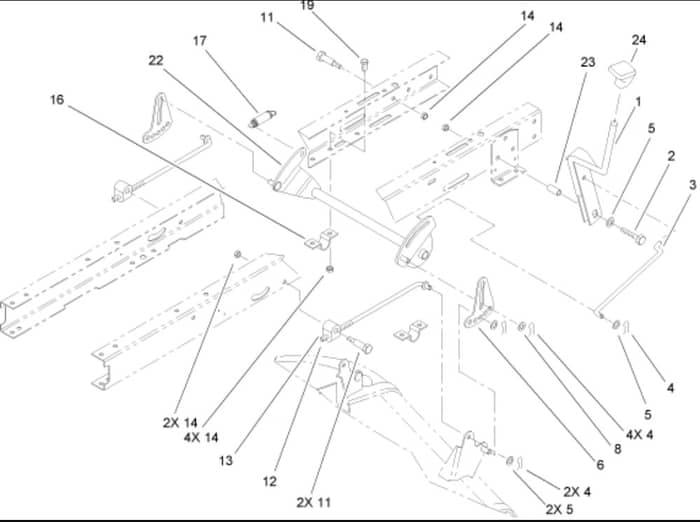 Hayter RT380H - 135E (135E290000001 - 135E290999999) - Height-Of-Cut Assy