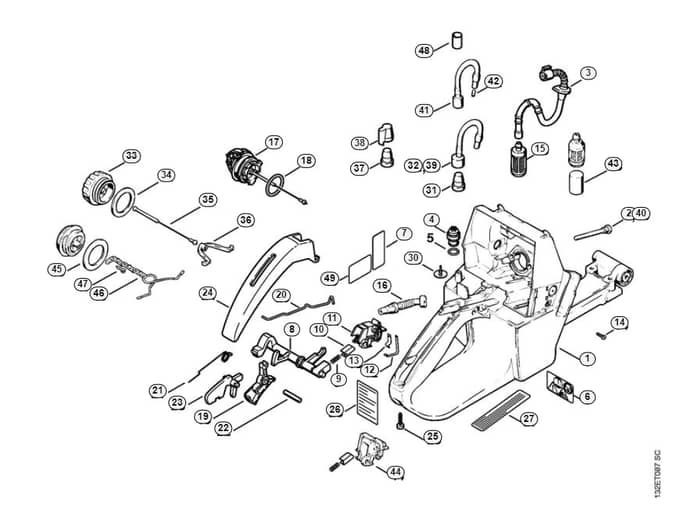 Stihl 044 W Tank Housing - H-Group