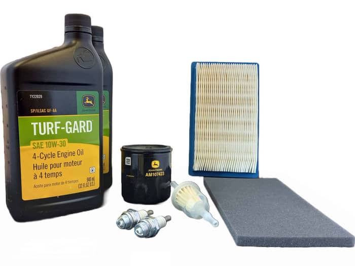 Genuine John Deere X300, X300R Service Kit - LG256 (Kawasaki FH491V) - See Note