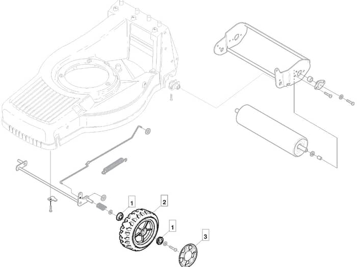 M550 R ES - 2008 - 292555523/UM8 - Mountfield Rotary Mower Wheels Diagram