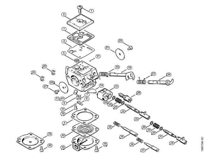 Stihl 034 Carburetor - P-Group