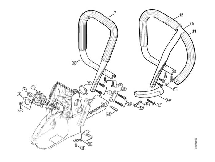 Stihl 064 R Handlebar - K-Group