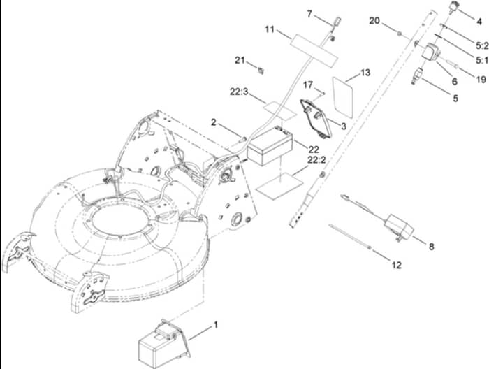 Hayter R53S - 448E (448E290001000 - 448E290999999) - Electrical Assy