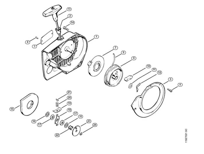 Stihl 045 Ave Rewind Starter - G-Group