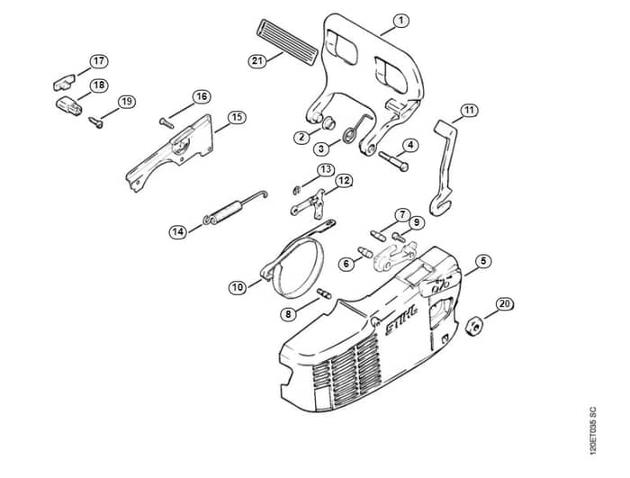 Stihl 011 Ave Chain Brake -H-Group
