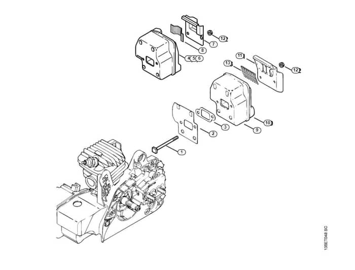 Stihl 023 L Muffler - J-Group