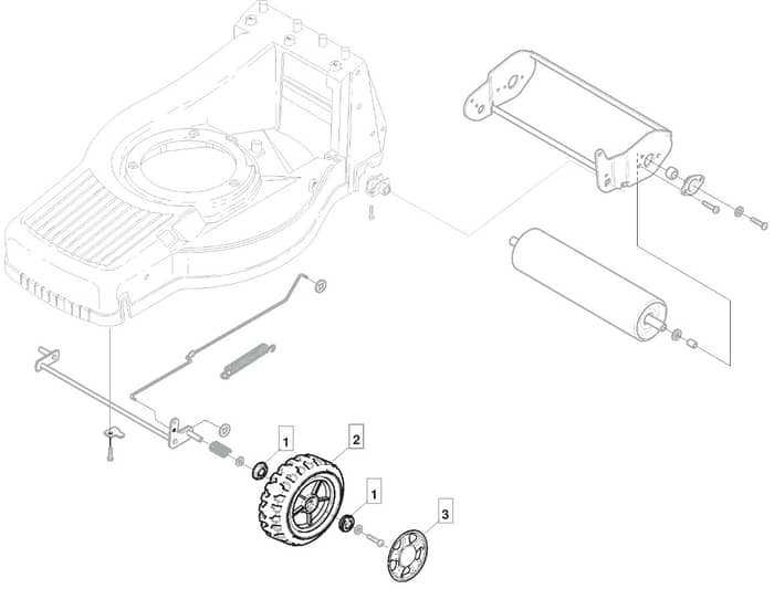 M484 R ES - 2010 - 292505543/UM9 - Mountfield Rotary Mower Wheels Diagram