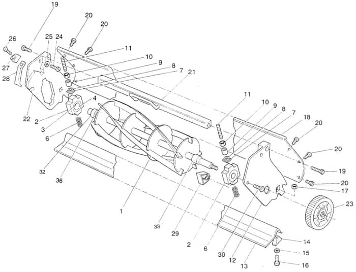 Atco Balmoral 17SE - Up to 001891A - Cutter Assembly