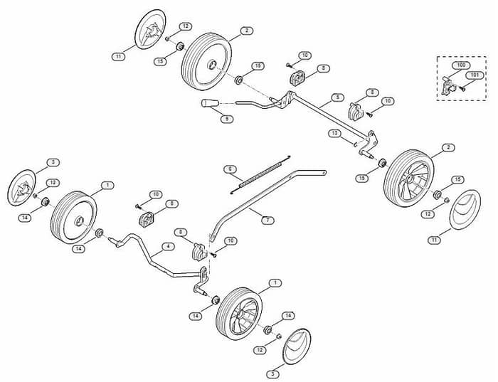 Genuine Stihl RM248.1 / C - Chassis
