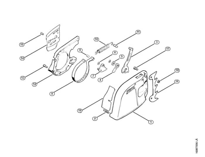 Stihl 032 Avq Chain Brake - D-Group