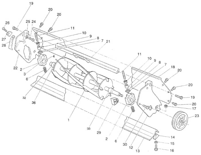 Atco Balmoral 17SE - 001892A Onwards - Cutter Assembly