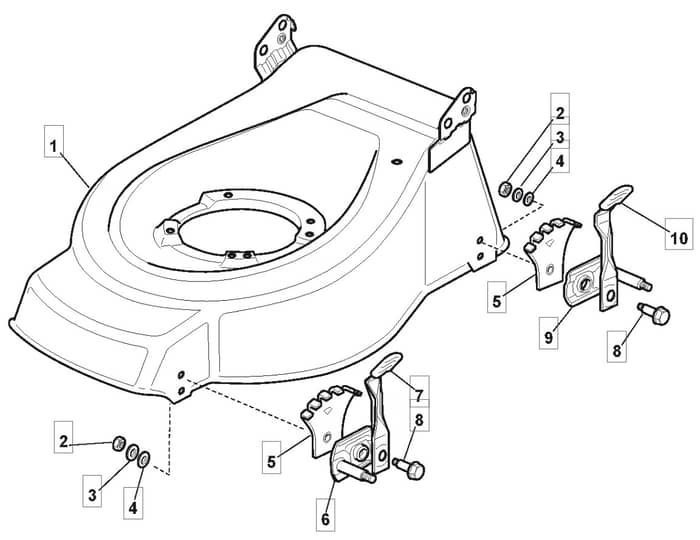 EL 4800 HP - 2010-2011 - 294480663/MTF - Mountfield Rotary Mower Deck Diagram