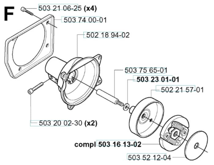 Husqvarna 240RBD - 2000-Current - Clutch