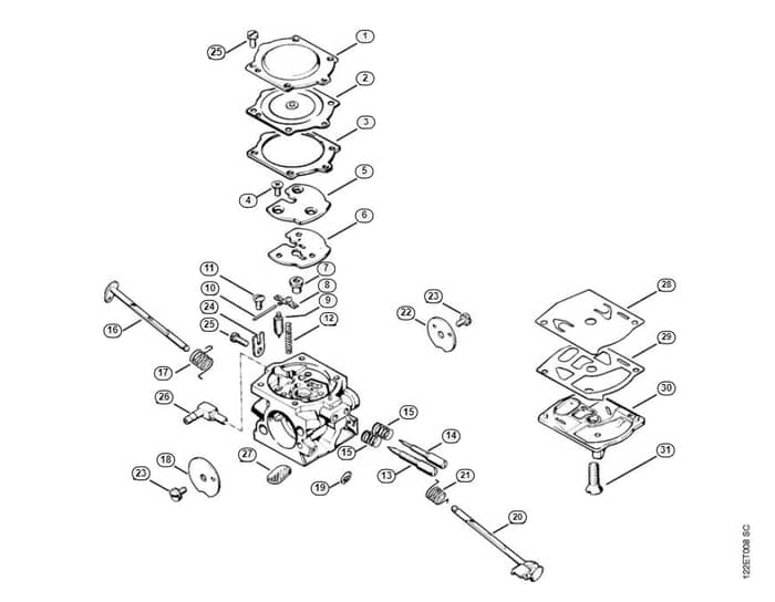 Stihl 048 Ave Carburetor - E-Group