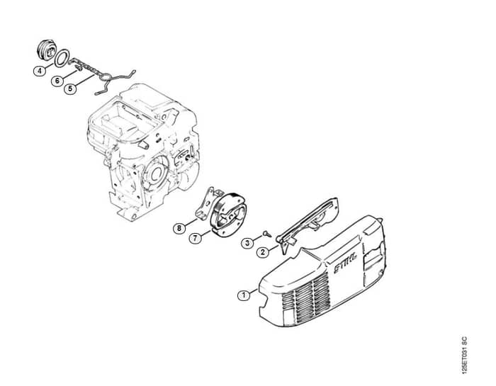 Stihl 009 Clutch - H-Group