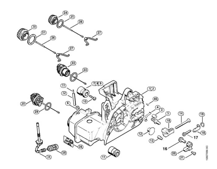 Stihl 021 Motor Housing - D-Group