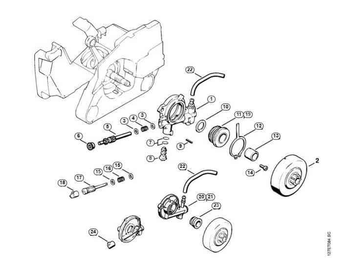 Stihl 024 Wb Oil Pump - C-Group