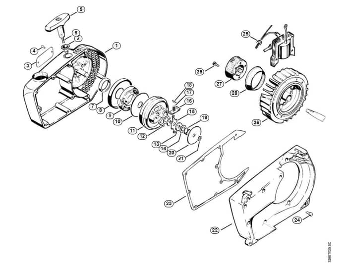 Stihl 051 Rewind Starter Friction Shoe - N-Group