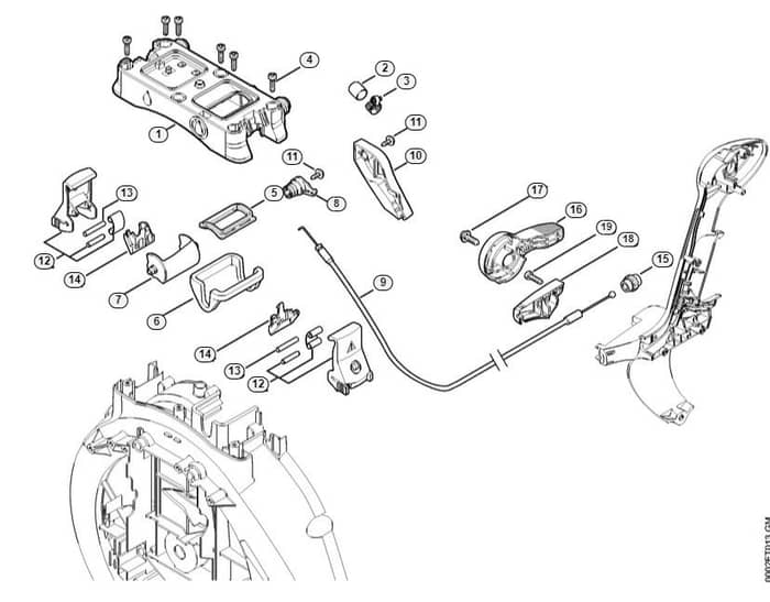 Genuine Stihl SR450 / P - Dusting and granulate spreading attachment SR 450