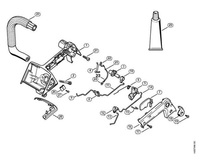 Stihl 020 T Handle Housing - G-Group