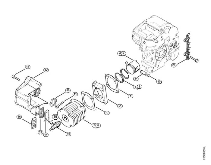 Stihl 010 Aveq Cylinder - C-Group