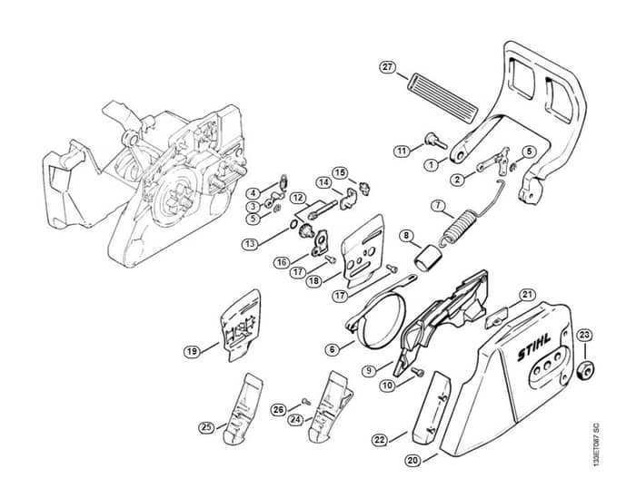Stihl 026 Chain Brake - E-Group