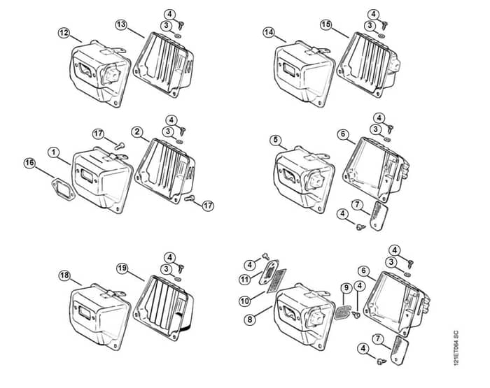 Stihl 038 Fb Muffler - C-Group