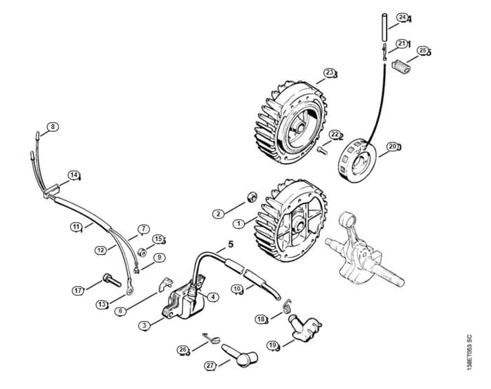 Stihl 036 Arctic  Ignition System - F-Group