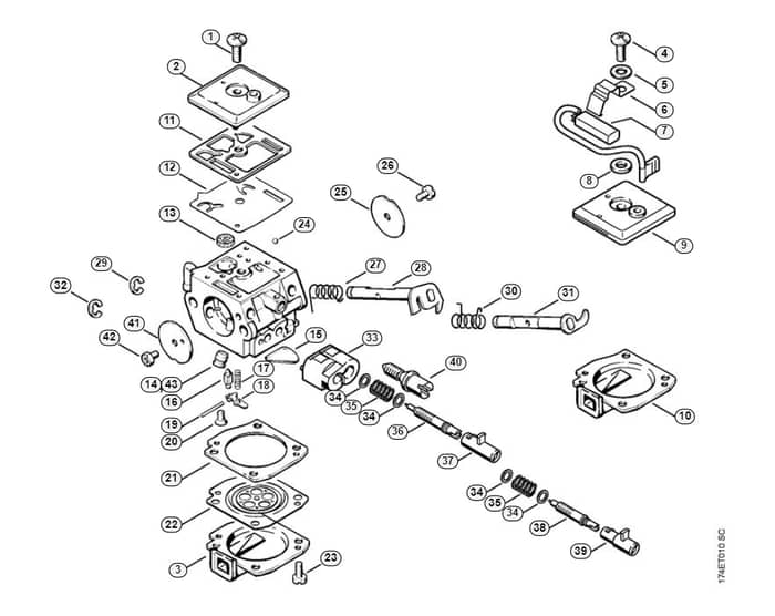 Stihl 036 Pro Carburetor - M-Group