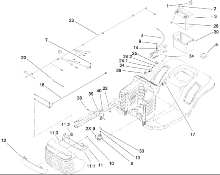 Hayter RT380H - 135E (135E280000001 - 135E280999999) - Electrical Assy
