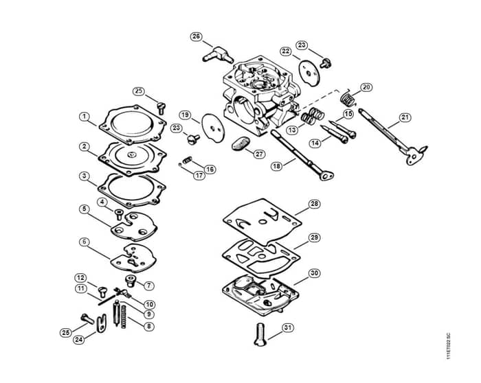 Stihl 051 Q Carburetor - O-Group