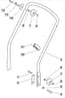 M484 R ES - 2010 - 292505543/UM9 - Mountfield Rotary Mower Lower Handle Diagram