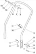 M554 R - 2008-2010 - 292555043/UM8 - Mountfield Rotary Mower Lower Handle Diagram