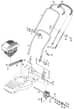 M2 SP COMBI - 2002 - 12-1681-76 - Mountfield Rotary Mower Handle Diagram