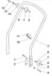M484 R - 2008-2010 - 292505043/UM8 - Mountfield Rotary Mower Lower Handle Diagram